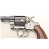Image 2 : Colt U.S. Army Model 1901 DA revolver, .38  caliber, 6” barrel, blued finish, smooth wood  grips, S/