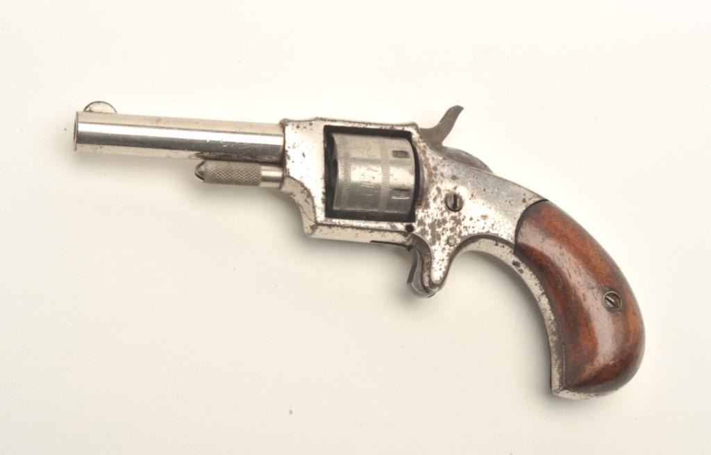 Spur trigger revolver marked “RANGER 22 LONG” on top of frame; .22Long ...