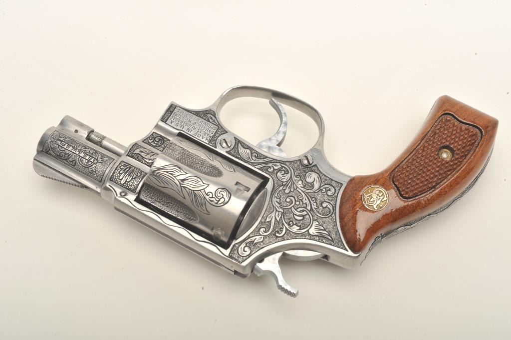 Custom Engraved Smith & Wesson Model 60 revolver, .38 S&W Special ...