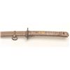 Image 2 : Japanese issue sword with metal military  style scabbard, blade is numbered “149340”,  simple tsuba,