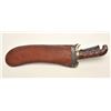 U.S. 1904 Hospital Corps. Bolo Knife with  leather sheath and swivel metal hanger,  overall very goo