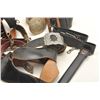 Image 4 : Bonanza lot of 6 misc. sword/blade belts and  buckles plus 3 metal hangers.     Est.:   $150-$300.