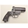 Image 2 : British No. 3 MK I flare pistol, 37mm  caliber, blued finish, checkered hard rubber  grips, approxim