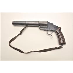 Swiss Racketen M17/38 flare pistol,  approximately 15.5” overall, blued finish,  composite grip, wov