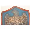 Image 3 : Small metal shield, for parade, ca. 19th to  20th Century, approximately 16” x  12”;  dragoon design