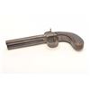 Image 3 : Percussion SxS pistol, 11mm caliber, 5”  barrels, dark patina, wood grip, in overall  good condition