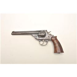 Iver Johnson 22 Supershot Model DA revolver,  .22 caliber, 6” barrel, blue3d finish,  extended check