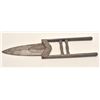 Image 5 : 19th century silver inlaid Scissor Qatar.   The knife is 14 ½” long with a 6 ¾” blade.   The blade i
