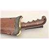 Image 2 : U.S. 1904 Hospital Corps. Bolo Knife with  leather sheath and swivel metal hanger,  overall very goo