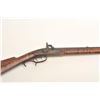 Image 4 : Leman half stocked plains rifle, .36 caliber,  34” octagon barrel, dark patina to metal  surfaces, d