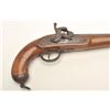 Image 5 : Percussion Austrian single shot horse pistol,  .54 caliber, 10.5” barrel, iron mounts, wood  stock, 