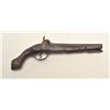 Image 5 : Italian flintlock pistol converted to  percussion, .45 caliber, 6.5” barrel, ornate  mounts and rais