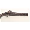 Image 7 : Italian flintlock pistol converted to  percussion, .45 caliber, 6.5” barrel, ornate  mounts and rais