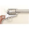 Image 5 : Ruger Vaquero Model SAA revolver, .45  caliber, 5.5” barrel, stainless steel, smooth  wood medallion