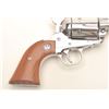 Image 6 : Ruger Vaquero Model SAA revolver, .45  caliber, 5.5” barrel, stainless steel, smooth  wood medallion