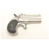 Image 2 : Remington O/U derringer, .41 caliber, 3”  barrels, nickel finish, checkered hard rubber  grips, S/N 