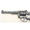 Image 4 : Smith & Wesson K-22 DA revolver, .22LR  caliber, 6” barrel, old re-blued finish,  checkered wood med
