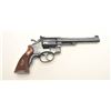 Image 5 : Smith & Wesson K-22 DA revolver, .22LR  caliber, 6” barrel, old re-blued finish,  checkered wood med
