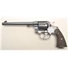 Image 1 : Colt New Service DA revolver, .45 Colt  caliber, 7.5” barrel, blued finish, checkered  black hard ru