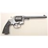 Image 3 : Colt New Service DA revolver, .45 Colt  caliber, 7.5” barrel, blued finish, checkered  black hard ru
