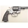 Image 4 : Colt New Service DA revolver, .45 Colt  caliber, 7.5” barrel, blued finish, checkered  black hard ru