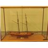 Image 1 : Model of 8 gun brigantine (1847) “Harvey”.  Museum quality model. Classic plank with  natural wood f