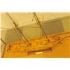 Image 4 : Model of 8 gun brigantine (1847) “Harvey”.  Museum quality model. Classic plank with  natural wood f