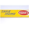 Image 3 : Kerns Bread advertising tin sign, ca.  1940’s-1950’s; 34” x  3.25”; original.      Est.:  $100-$200.