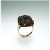 Image 1 : Antique Boheminan Rhodolite Garnet Ring circa  1920 weighing approx. 5.00 carats set in a  14 karat 