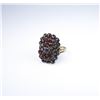 Image 2 : Antique Boheminan Rhodolite Garnet Ring circa  1920 weighing approx. 5.00 carats set in a  14 karat 