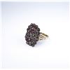 Image 3 : Antique Boheminan Rhodolite Garnet Ring circa  1920 weighing approx. 5.00 carats set in a  14 karat 
