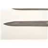 Image 12 : Lot of two World War II era bayonets.  The  first is a U.S. M1 Garand bayonet with OD  green scabbar