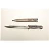 Image 13 : Lot of two World War II era bayonets.  The  first is a U.S. M1 Garand bayonet with OD  green scabbar