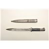 Image 18 : Lot of two World War II era bayonets.  The  first is a U.S. M1 Garand bayonet with OD  green scabbar