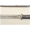 Image 20 : Lot of two World War II era bayonets.  The  first is a U.S. M1 Garand bayonet with OD  green scabbar