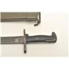 Image 8 : Lot of two World War II era bayonets.  The  first is a U.S. M1 Garand bayonet with OD  green scabbar