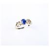 Image 1 : Nice ladies ‘LE VIAN’ ring set with an extra  fine cornflower blue Ceylon sapphire weighing  1.20 ca