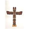 Image 3 : Hand carved N.W.Coast totem pole in classic  motiff signed by well known native artist L.  Rudick, S