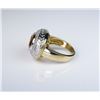 Image 4 : Bold Citrine and Diamond Ring featuring a  6.00 carat oval cut citrine circled with 20  round ‘IDEAL