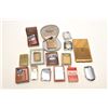 Image 7 : Large lot of misc. vintage cigarette lighters  and ashtrays (a number as advertisers);  including po