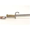 Image 3 : French Chespot 1866 dated needle fire  military issue rifle with bayonet and  scabbard, S/N P76532. 