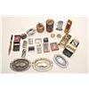Image 2 : Large lot of vintage pocket lighters and  other older smoking accessories including a  desktop light