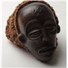 Image 1 : Early and fine quality carved African mask  with simulated hair woven from hemp; appears  Chokwe tri