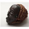 Image 3 : Early and fine quality carved African mask  with simulated hair woven from hemp; appears  Chokwe tri
