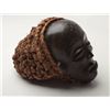 Image 4 : Early and fine quality carved African mask  with simulated hair woven from hemp; appears  Chokwe tri