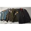 Image 2 : Lot of 5 misc. uniforms; 2 Korean War era  shirts with insignia in good condition; 1  Vietnam era co