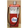 Image 2 : Old Esso metal gasoline pump, approximately  40” in height, 16” wide and 10” deep; missing  the top 