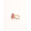 Image 4 : Vintage 14kt yellow gold ring with lab  created pink stone of approx. 7ct. GIA  appraiser. Est. $100