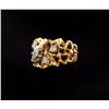 Image 3 : Vintage wrought gold 14K ring set with CZ  stones (Tests 12-14K). Est.: $300-400