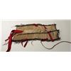 Image 2 : Pipe bone breast plate with brass beads,  rawhide fringe and fur trim; approximately  24” x  10” wid